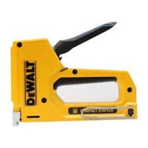 DESCRIPTION: (2) HEAVY DUTY COMPACT STAPLE GUN BRAND/MODEL: DEWALT INFORMATION: YELLOW RETAIL$: $25.97 EA QTY: 2