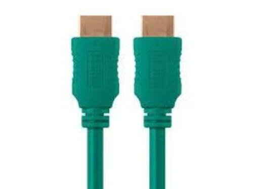 DESCRIPTION: (4) BAGS OF (10) HIGH SPEED HDMI CABLE BRAND/MODEL: MONOPRICE #3950 INFORMATION: GREEN, 28AWG SIZE: 3' RETAIL$: $9.48 PER CABLE QTY: 4
