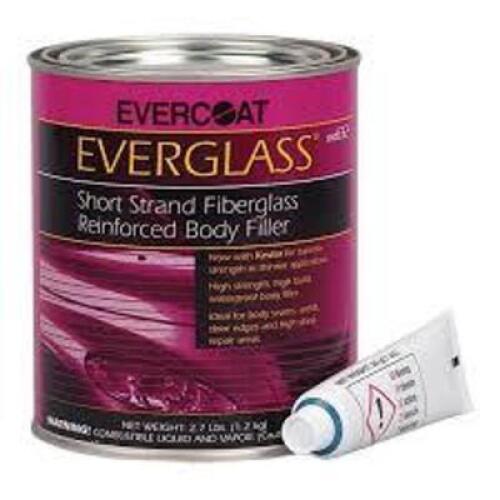 DESCRIPTION: (4) SHORT STRAND FIBERGLASS REINFORCED BODY FILLER BRAND/MODEL: ECERCOAT INFORMATION: EVERGLASS SIZE: .75 L RETAIL$: $40.95 EA QTY: 4