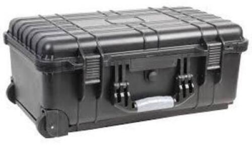 DESCRIPTION: (1) WEATHERPROOF ROLLING CASE BRAND/MODEL: DURATOLL #22-17785 INFORMATION: BLACK SIZE: 22" X 14"X 9" RETAIL$: $205.58 EA QTY: 1