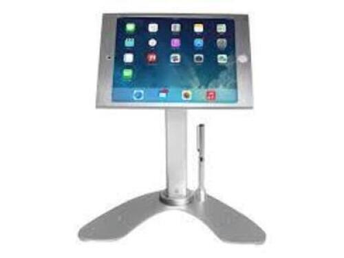 DESCRIPTION: (1) ANTI-THEFT SECURITY KIOSK STAND BRAND/MODEL: CTA INFORMATION: FOR IPAD, STYLUS PEN INCLUDED RETAIL$: $84.99 EA QTY: 1