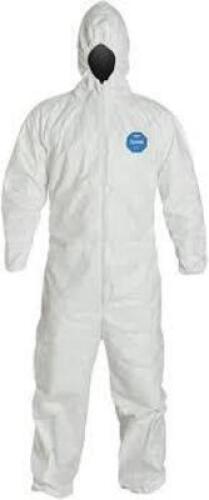 DESCRIPTION: (1) CASE OF (25) DISPOSABLE COVERALLS BRAND/MODEL: TYVEK 400 SIZE: MD RETAIL$: $22.00 EA QTY: 1