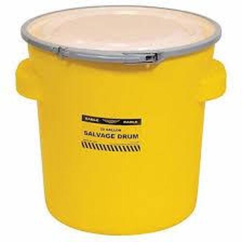 DESCRIPTION: (1) SALVAGE DRUM BRAND/MODEL: EAGLE #4RF63 INFORMATION: YELLOW SIZE: 20 GALLON RETAIL$: $101.76 EA QTY: 1