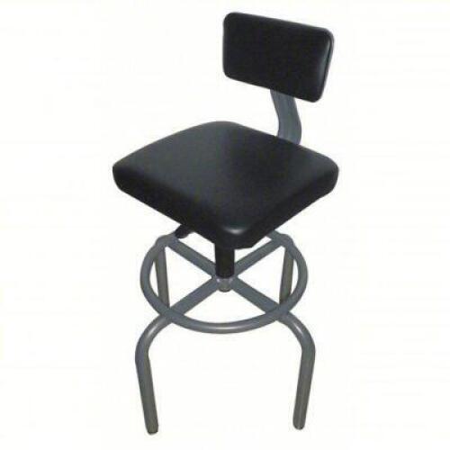 DESCRIPTION: (1) TASK STOOL BRAND/MODEL: PART NUMBER #44N715 INFORMATION: BLACK SIZE: 40 1/4 in Overall Ht, 15 1/2 in Seat Wd, Pneumatic Lever, Gray,