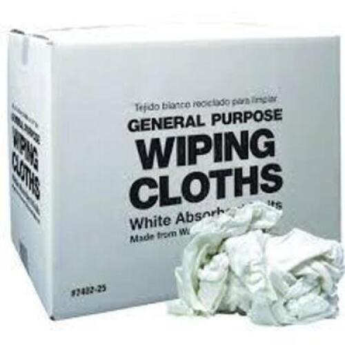 DESCRIPTION: (1) CASE OF (25) POUNDS MISC WHITE RAGSRETAIL$: $38.00 EAQTY: 1