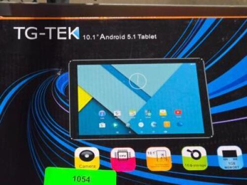 DESCRIPTION: (1) ANDROID 5.1 TABLET BRAND/MODEL: TG-TEK TGH1051 SIZE: 10" QTY: 1