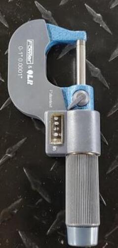DESCRIPTION: (1) POINT MICROMETER BRAND/MODEL: FOWLER 0-1" RETAIL$: $79.89 SIZE: 0"-1" QTY: 1