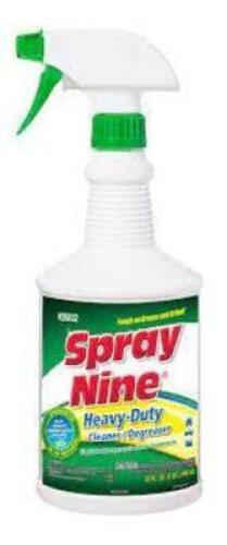 DESCRIPTION: (6) HEAVY DUTY CLEANER AND DEGREASER BRAND/MODEL: SPRAY NINE #S-21447 RETAIL$: $50.00 TOTAL SIZE: 32 OZ QTY: 6