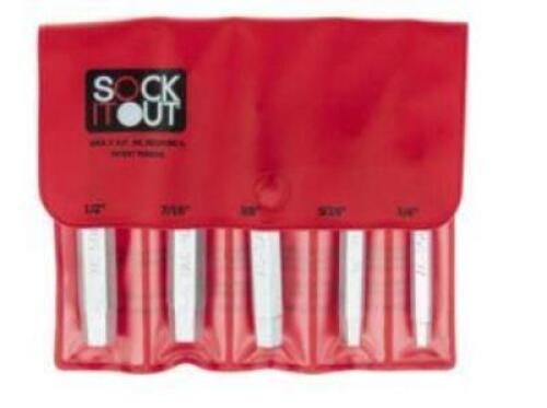 DESCRIPTION: (1) (4) PIECE SOCKET HEAD CAP SCREW EXTRACTOR SET BRAND/MODEL: SOCK IT OUT 01052133 INFORMATION: MISSING ONE PIECE RETAIL$: $66.57 SIZE: