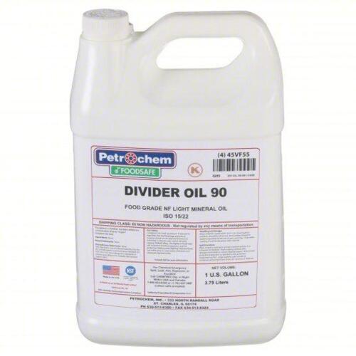DESCRIPTION: (2) DIVIDER OIL BRAND/MODEL: PETROCHEM #45VF55 SIZE: 1 GALLON RETAIL$: $50.00 EA QTY: 2