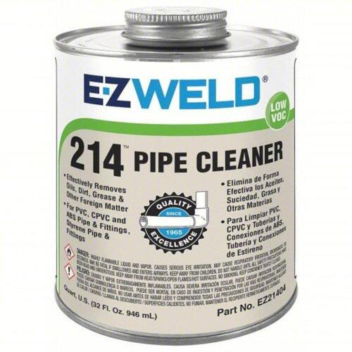 DESCRIPTION: (2) PIPE CLEANER BRAND/MODEL: EZ-WELD 214 #3NZD4 SIZE: 32 OZ RETAIL$: $11.39 EA QTY: 2