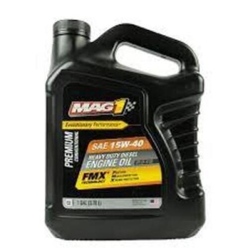 DESCRIPTION: (1) HEAVY DUTY DIESEL ENGINE OIL BRAND/MODEL: MAG1 INFORMATION: 15W-40 SIZE: 1 GALLON RETAIL$: $22.42 EA QTY: 1