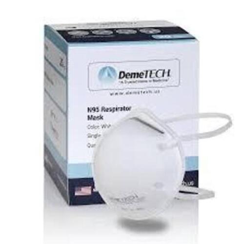 DESCRIPTION: (4) BOXES OF (20) PARTICULATE RESPIRATOR FOLD STYLE BRAND/MODEL: DEMETECH #DT-DX95-XS-WHITE RETAIL$: $39.99 EA QTY: 4