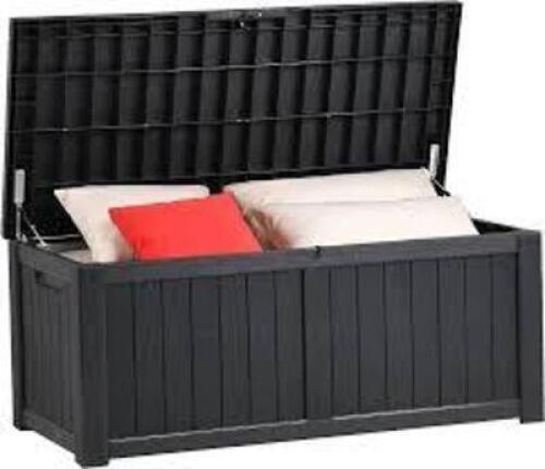 DESCRIPTION: (1) OUTDOOR STORAGE BOX BRAND/MODEL: YITAHOME #FTPLDB-0115 SIZE: 120 GALLON, 55.3"L x 26"W x 23.4"H RETAIL$: $149.99 EA QTY: 1