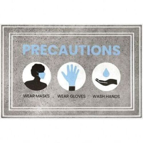 DESCRIPTION: (2) GERM AWARENESS FLOOR MAT BRAND/MODEL: PRO SAFE #15127236 INFORMATION: GRAY SIZE: 24X36 RETAIL$: $34.23 EA QTY: 2