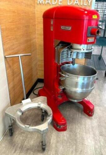 DESCRIPTION HOBART 60 QT. PLANETARY FLOOR MIXER WITH BOWL HOOK AND BOWL DOLLY BRAND / MODEL: HOBART LEGACY HL662 ADDITIONAL INFORMATION 200-240V, 1 OR