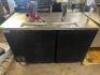 DESCRIPTION 60" TWO DOOR DRAFT BEER BOX W/ (2) TOWERS. ADDITIONAL INFORMATION 115 VOLT, 1 PHASE. WORKING SIZE 60" LOCATION BAY 6 QTY 1