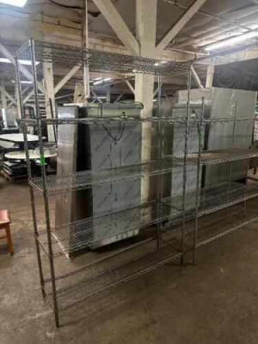 DESCRIPTION 48" X 18" FIVE TIER WIRE SHELVING SIZE 48" X 18" X 72" LOCATION BAY 6 QTY 1