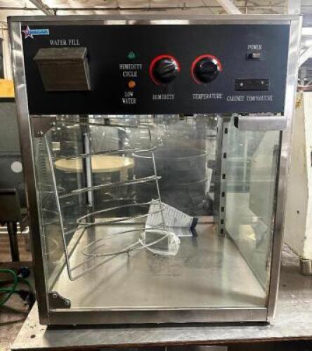 DESCRIPTION OMCAN COUNTER TOP HEATED MERCHANDISER. BRAND / MODEL: OMCAN ADDITIONAL INFORMATION RETAILS NEW FOR $1000. IN GREAT CONDITION LOCATION BAY