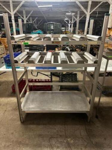DESCRIPTION 48" HEAVY DUTY ALUMINUM DUNNAGE SHELF BRAND / MODEL: CRES COR SIZE 48" LOCATION BAY 6 QTY 1