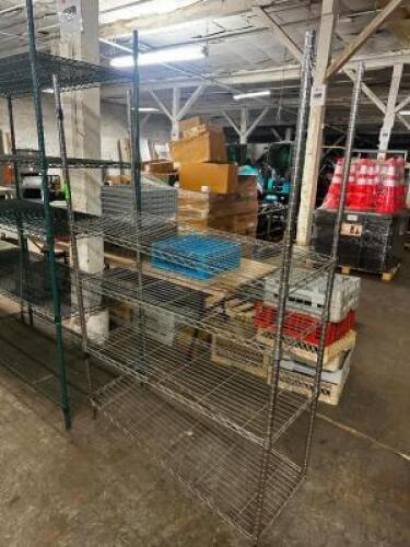 DESCRIPTION 48" X 18" FOUR TIER WIRE SHELF. SIZE 48" X 18" X 72" LOCATION BAY 6 QTY 1