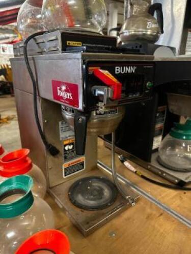 DESCRIPTION BUNN COMMERCIAL COFFEE BREWER W/ (4) GLASS DECANTERS. BRAND / MODEL: BUNN ADDITIONAL INFORMATION 115 VOLT, 1 PHASE LOCATION BAY 6 QTY 1
