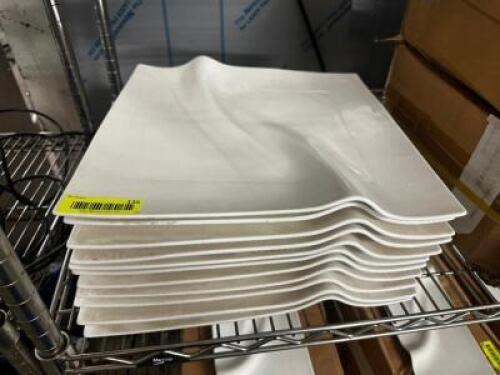 DESCRIPTION (12) 14" X 14" CHINA PLATTERS THIS LOT IS: SOLD BY THE PIECE LOCATION BAY 6 QTY 12
