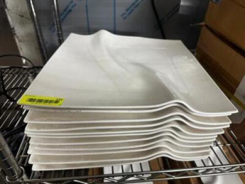 DESCRIPTION (12) 14" X 14" CHINA PLATTERS THIS LOT IS: SOLD BY THE PIECE LOCATION BAY 6 QTY 12
