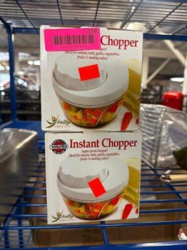 DESCRIPTION (2) INSTANT CHOPPER ( NEW ) THIS LOT IS: SOLD BY THE PIECE LOCATION BAY 6 QTY 2
