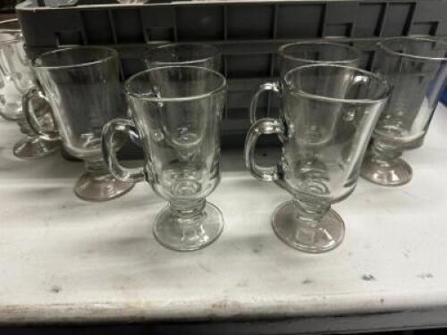 DESCRIPTION (25) IRISH COFFEE GLASSES ADDITIONAL INFORMATION W/ GLASS RACK THIS LOT IS: SOLD BY THE PIECE LOCATION BAY 6 QTY 25