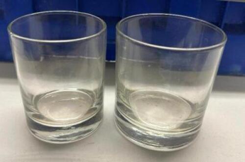 DESCRIPTION (25) ASSORTED ROUND ROCKS GLASSES. ADDITIONAL INFORMATION W/ GLASS RACK THIS LOT IS: SOLD BY THE PIECE LOCATION BAY 6 QTY 25