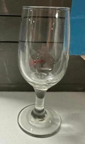 DESCRIPTION (20) WATER GOBLETS ADDITIONAL INFORMATION W/ GLASS RACK THIS LOT IS: SOLD BY THE PIECE LOCATION BAY 6 QTY 20