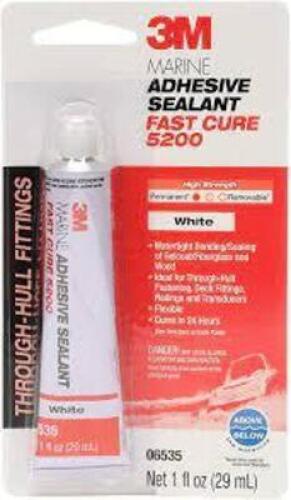 DESCRIPTION: (4) MARINE ADHESIVE SEALANT BRAND/MODEL: 3M FAST CURE 5200 RETAIL$: $23.62 SIZE: 3 OZ QTY: 4
