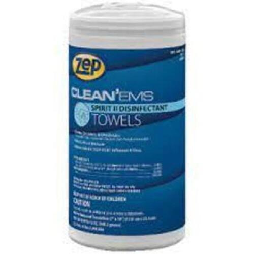 (6) CLEAN EMS SPIRIT 2 DISINFECTANT TOWELS