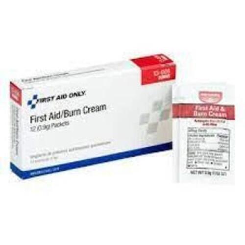 DESCRIPTION: (6) CASE OF (20) PACKETS OF BURN CREAM BRAND/MODEL: FIRST AID ONLY RETAIL$: $4.00 EA SIZE: 0.9 G QTY: 6
