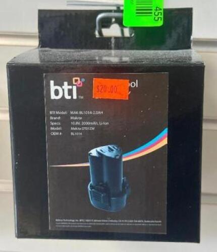 (2) - PC. LOT OF CORDLESS TOOL BATTERY