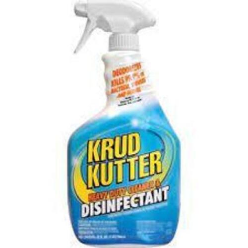 DESCRIPTION: (6) HEAVY DUTY CLEANER AND DISINFECTANT BRAND/MODEL: KRUD KUTTER #DH326 RETAIL$: $5.34 EA SIZE: 32 OZ QTY: 6