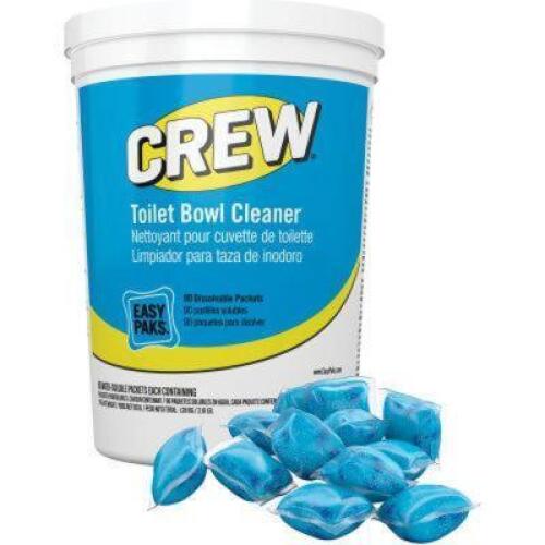 DESCRIPTION: (2) PACKS OF (90) EASY PACKS TOILET BOWL CLEANER BRAND/MODEL: DIVERSEY CREW $T9FB2686073 RETAIL$: $35.02 EA SIZE: .5 OZ A PACKET QTY: 2