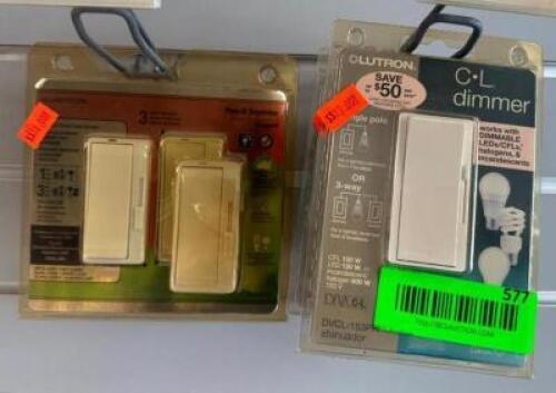 (3) PACKS OF LIGHT DIMMER SWITCHES