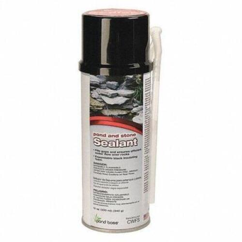 DESCRIPTION: (6) OND AND STONE FOAM SEALANT BRAND/MODEL: POND BOSS #38CD16 RETAIL$: $18.96 SIZE: 12 OZ QTY: 6