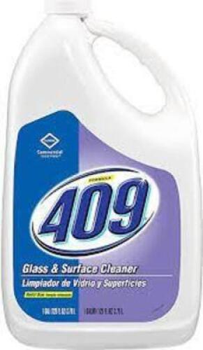DESCRIPTION: (2) GLASS AND SURFACE CLEANER BRAND/MODEL: FORMULA 409 RETAIL$: $10.00 EA SIZE: 1 GALLON QTY: 2