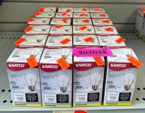 (24) APPLIANCE INCANDESCENT LIGHT BULBS