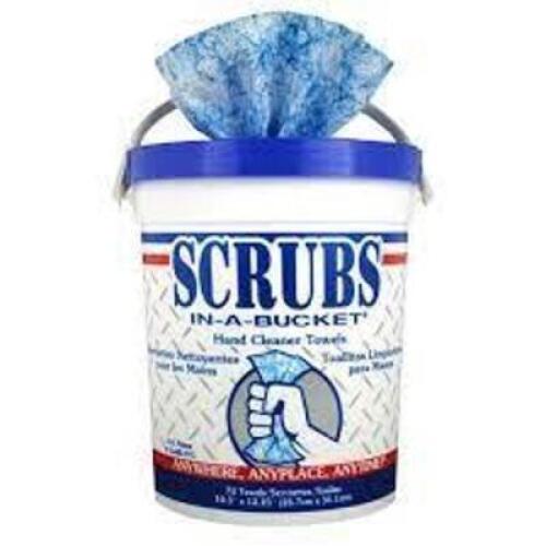 DESCRIPTION: (4) HAND CLEANER TOWELS BRAND/MODEL: SCRUBS INFORMATION: 72 TOWELS PER CANISTER RETAIL$: $18.35 EA SIZE: 12X10 QTY: 4
