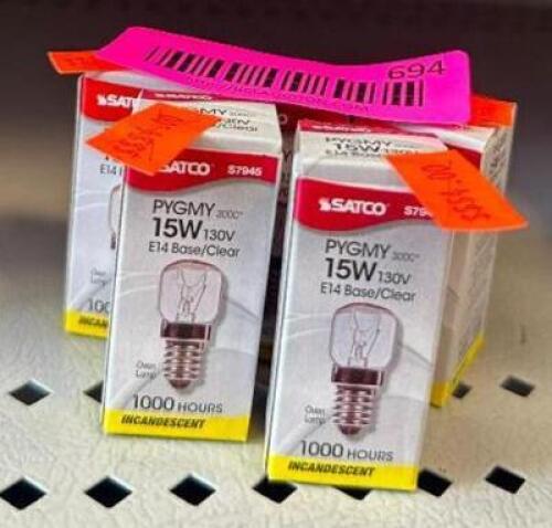 (5) PYGMY INCANDESCENT LIGHT BULBS