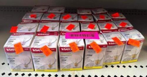 (22) HIGH INTENSITY AND DECORATIVE INCANDESCENT LIGHT BULBS