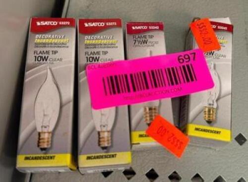 (4) DECORATIVE INCANDESCENT LIGHT BULBS