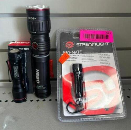 (3) ASSORTED FLASHLIGHTS