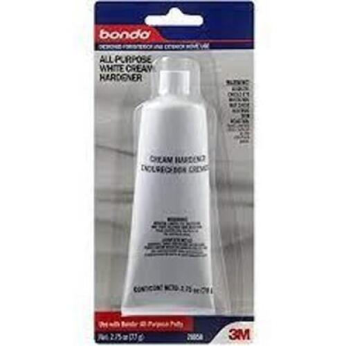 DESCRIPTION: (5) ALL PURPOSE CREAM HARDENER BRAND/MODEL: BONDO #20058 INFORMATION: WHITE RETAIL$: $11.00 EA SIZE: 2.75 OZ QTY: 5