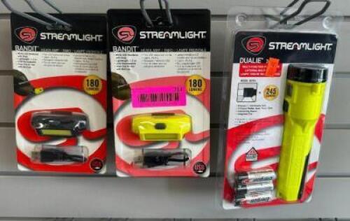 (4) ASSORTED FLASHLIGHTS/HEADLAMPS