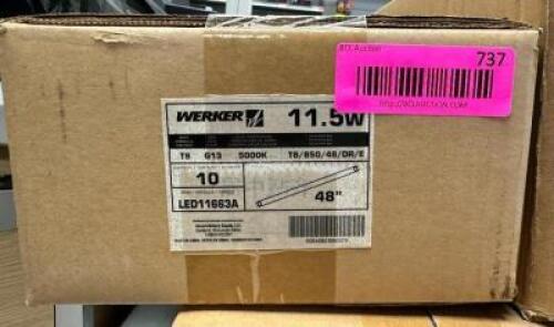 10CT BOX OF 11.5W T8 DAYLIGHT ENERGY EFFICIENT LED TUBES